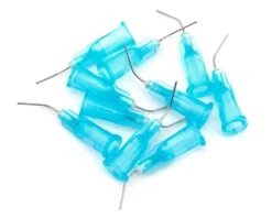 1UP Racing 10202 HD Curved Steel Glue Tips - Thin Glue (10 Pack)