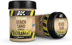 AK Interactive 8019 Diorama Series: Terrains Beach Sand Texture Acrylic 250ml Bottle