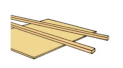 Northeastern Scale Lumber HOSCAL3040 HO Scale 6x6 11" Length 12 Pack