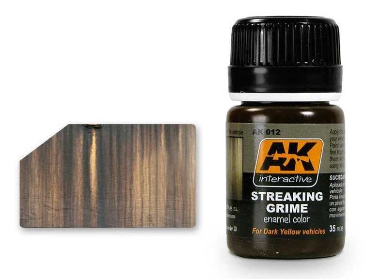 AK Interactive 12 Streaking Grime Enamel Paint 35ml Bottle 4 AK Interactive 12 Streaking Grime Enamel Paint 35ml Bottle - Image 2
