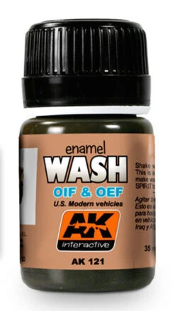 AK Interactive 121 OIF & OEF US Modern Vehicles Wash Enamel Paint 35ml Bottle