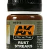 AK Interactive 13 Rust Streaks Enamel Paint 35ml Bottle -Traxass Model Gear Shop ak interactive 13 rust streaks enamel paint 35ml bottle
