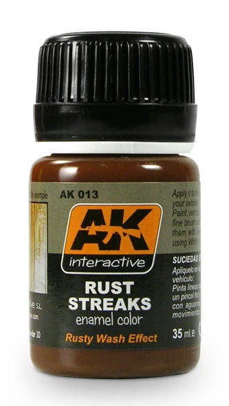 AK Interactive 13 Rust Streaks Enamel Paint 35ml Bottle 3 AK Interactive 13 Rust Streaks Enamel Paint 35ml Bottle