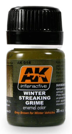 AK Interactive 14 Winter Streaking Grime Enamel Paint 35ml Bottle