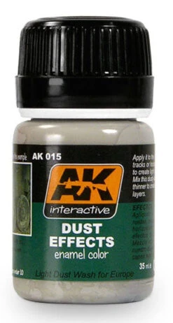 AK Interactive 15 Dust Effects Enamel Paint 35ml Bottle