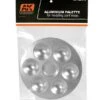 AK Interactive 612 Aluminum Paint Palette 6 Wells -Traxass Model Gear Shop ak interactive 612 aluminum paint palette 6 wells