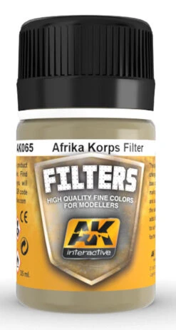 AK Interactive 65 Afrika Korps Filter Enamel Paint 35ml Bottle