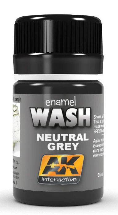 AK Interactive 677 Neutral Grey Wash Enamel Paint 35ml Bottle 3 AK Interactive 677 Neutral Grey Wash Enamel Paint 35ml Bottle