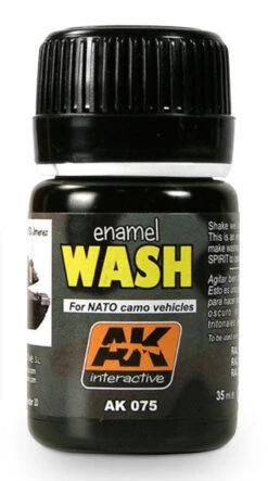 AK Interactive 75 NATO Vehicle Wash Enamel Paint 35ml Bottle