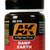 AK Interactive 78 Damp Earth Satin Wash Enamel Paint 35ml Bottle -Traxass Model Gear Shop ak interactive 78 damp earth satin wash enamel paint 35ml bottle