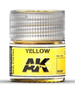 AK Interactive AKI RC7 Real Color Yellow Lacquer Lacquer 10ml Bottle