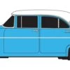 BADGER Classic Metal Works 30663 HO Scale 1955 Ford 4 Door Sedan Aquatone Blue