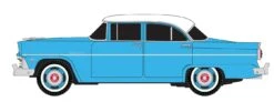 BADGER Classic Metal Works 30663 HO Scale 1955 Ford 4 Door Sedan Aquatone Blue