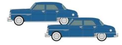 BADGER Classic Metal Works 50446 N Scale 1950 Dodge Coronet La Plata Blue 2 Pack