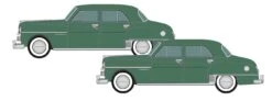 BADGER Classic Metal Works 50447 N Scale 1950 Dodge Coronet Gypsy Green Metallic 2 Pack