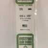 Evergreen 376 White Styrene Strips .100 X .125 X 24 (11 Pack) -Traxass Model Gear Shop evergreen 376 white styrene strips 100 x 125 x 24 11 pack
