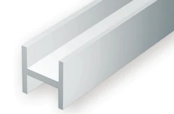 Evergreen Scale Models 284 Styrene H-Column 1/8" (3 Pack)