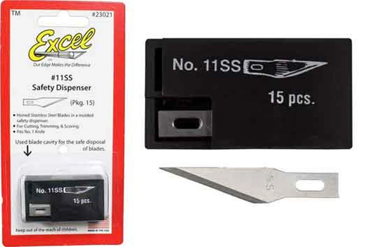 Excel 23021 #11 Blade Dispenser With 15 Blades 3 Excel 23021 #11 Blade Dispenser With 15 Blades