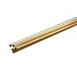 K&S Engineering 1144 3/32"x36" Round Brass Tube With .014 Wall 5 Pack