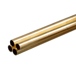 K&S Engineering 1151 5/16"x36" Round Brass Tube With .014 Wall 4 Pack