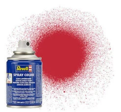 Revell 34136 100ml Acrylic Spray Color Paint - Carmine Red Matte (Ok For Lexan RC Car Bodies)