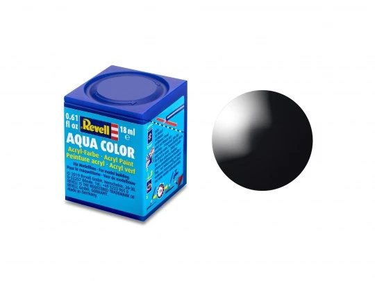 Revell 36107 18ml Bottle Acrylic Aqua Color Paint - Black Gloss 3 Revell 36107 18ml Bottle Acrylic Aqua Color Paint - Black Gloss