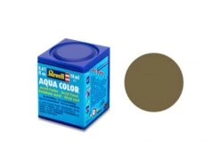 Revell 36186 18ml Bottle Acrylic Aqua Color Paint - Olive Brown Matte