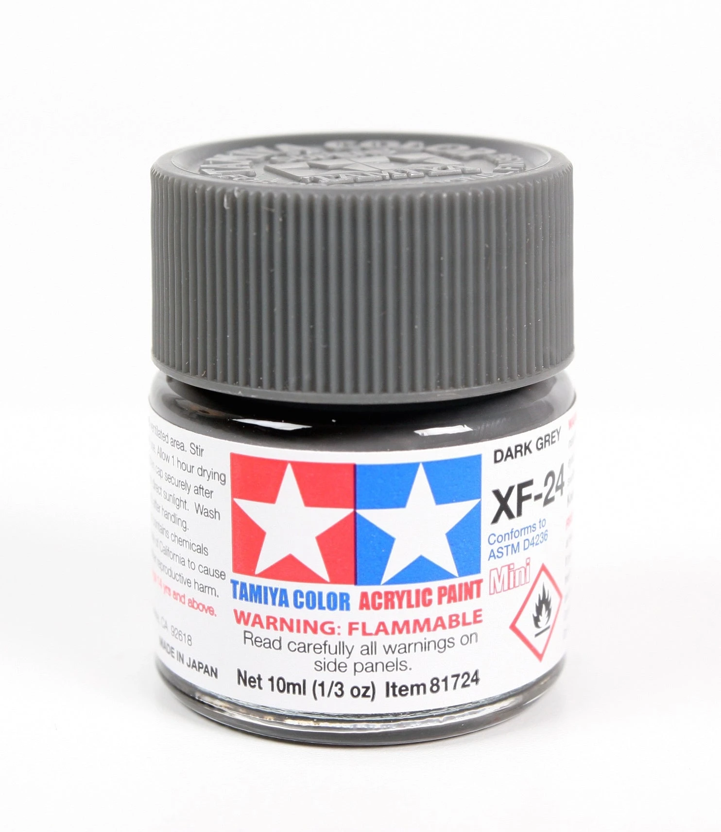 Tamiya 81724 Acrylic Mini XF24 Dark Grey 4 Tamiya 81724 Acrylic Mini XF24 Dark Grey - Image 2