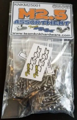 Team KNK (KNKM25001) 400 Piece M2.5 Stainless Assortment Pack